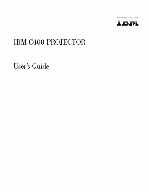 IBM Projector PROJECTOR C400-page_pdf
